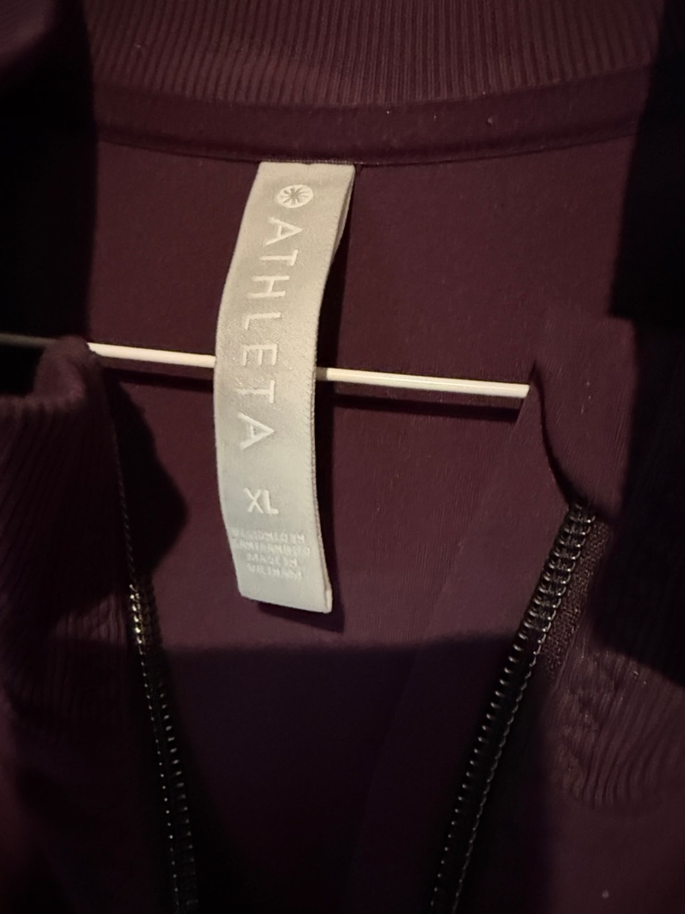 Athleta Plum Zip-Front Bomber Jacket - Picture 2 of 3